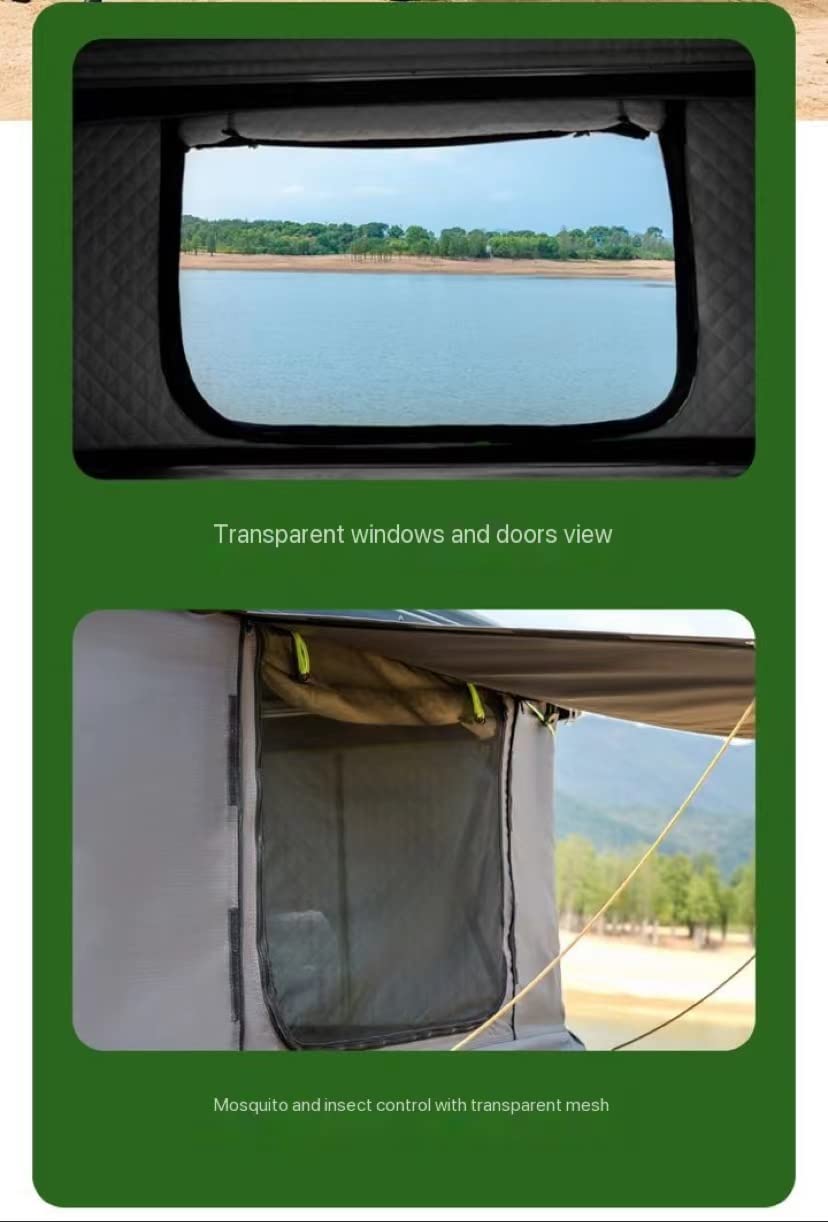 Tente de Toit à Coque Dure entièrement Automatique Tente de Voiture Pliante pour SUV Tout-Terrain Pick-up Camping en Plein air (khika)