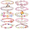 PinkSheep Beads Bracelet Unicorn Bracelet for Kids Girls Charm Bracelet Friendship Bracelet 10 PC Party Favor