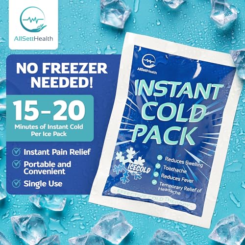 Image of 5000 Pack Pallet of Instant Ice Cold Pack (6 inch x 4.5 inch) - Disposable Instant Ice Packs for Injuries | Cold Compress Ice Pack for Pain Relief