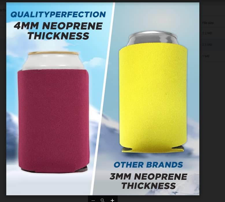 Miniatura 4 de QualityPerfection Fundas enfriadoras de latas (paquete de 12) de neopreno plegable de 12 onzas, fundas aislantes para latas refrigeradas, cubierta