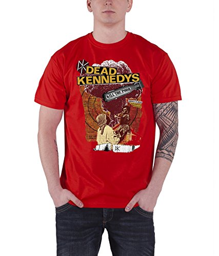 Amazon.com: Dead Kennedys T Shirt Kill The Poor Official Mens Red 