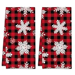 Snowflakes on a Buffalo Plaid