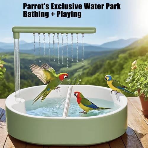 Ducha para aves y accesorios de baño USB para agapornis y cacatúas 6