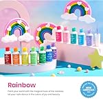 Beetles Summer Rainbow Nail Art Gel Liner Set, 12 Colors Neon Gel Nails Polish Pink Orange Blue Yellow Swirl Nails Built Thin Nail Art Brush in Bottle Soak Off Uv Lamp Manicure Salon Gifts for Women - Image 2