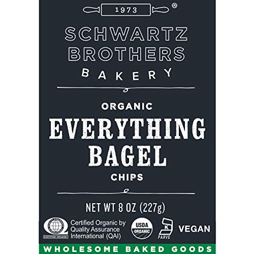 Schwartz Brothers Bakery, Bagel Chips, Everything, Organic, Kosher, Artisanal, Vegan. Freshly baked 8oz container. (Pack of 3) - Thumbnail 5