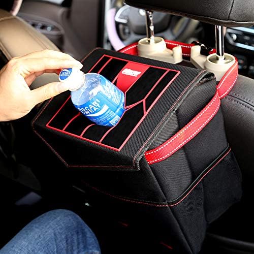 MAXTUF Car Trash Can Portable Drive Litter Bin for Car Headrest, Gearshift, Center Console to Keep Orderliness