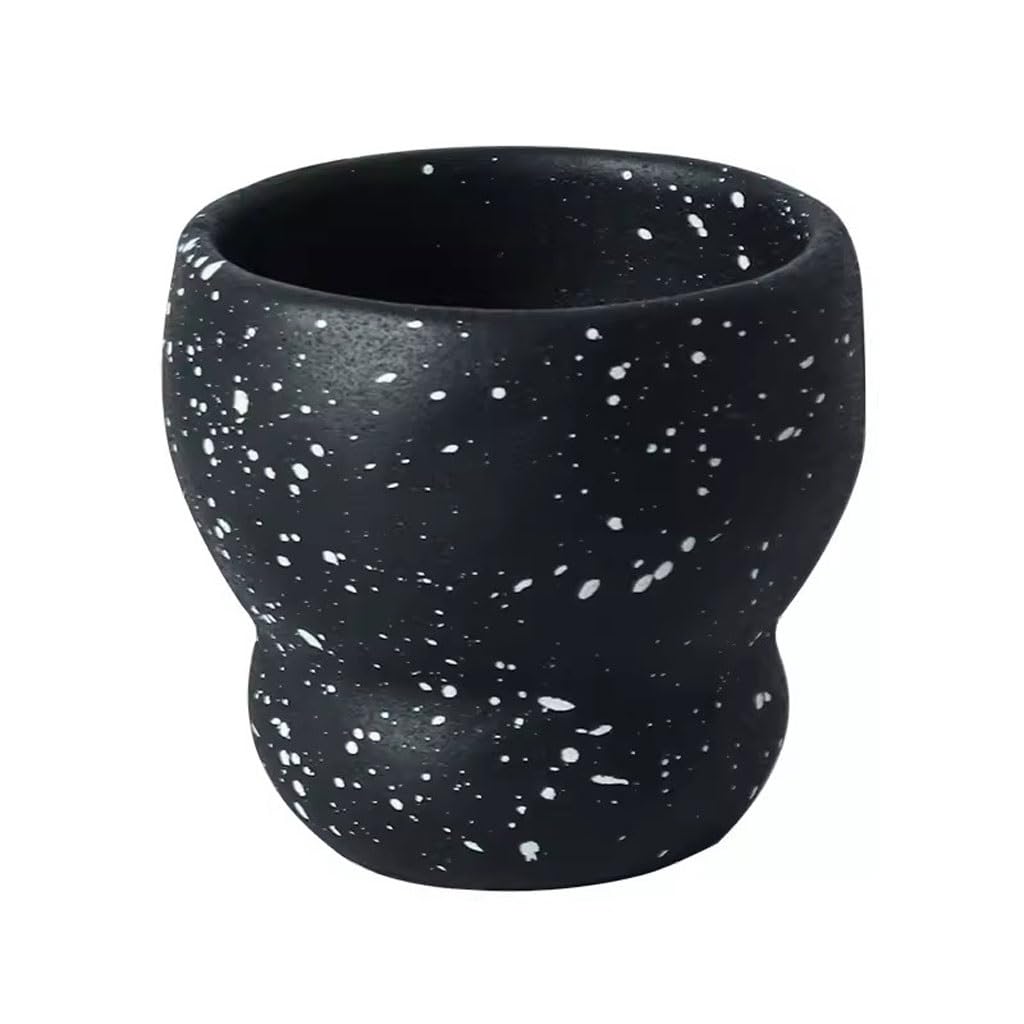 GELASIGE Flower Pots Simple Creative Cement Flower Pot Household Green Plant Potted Green Radish Fleshy Personality Large Diameter Flower Pot Outdoor Flower Pots(B)
