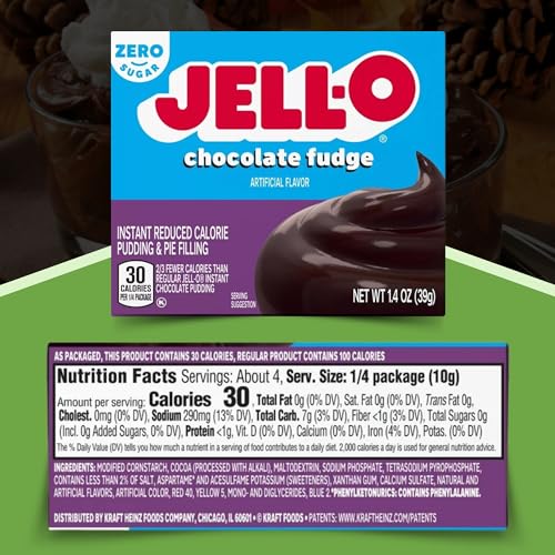 Good For My Home Chocolate Pudding Mix Bundle. Includes Three 1.4 Oz Of Gelo Instant Chocolate Pudding Mixes. Fat Free And Sugar Free Pudding Mix thumb #3