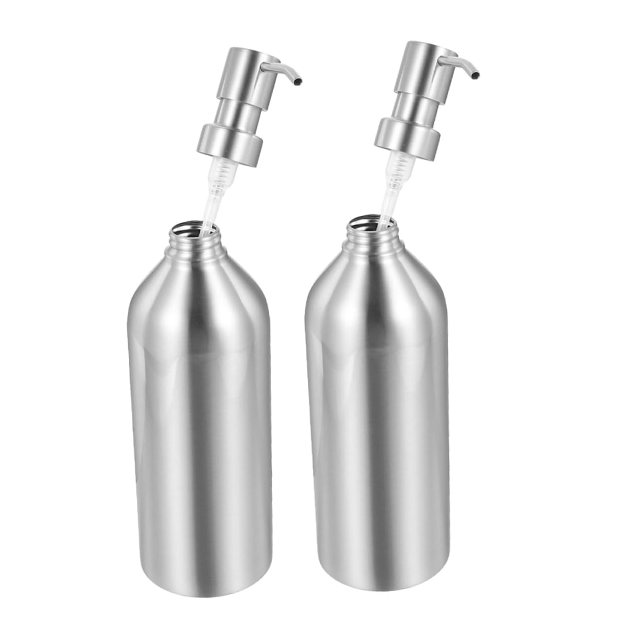 Ciieeo 2piezas Dispensador De Jabón Multiusos Acero Inoxidable Recargable Unidades