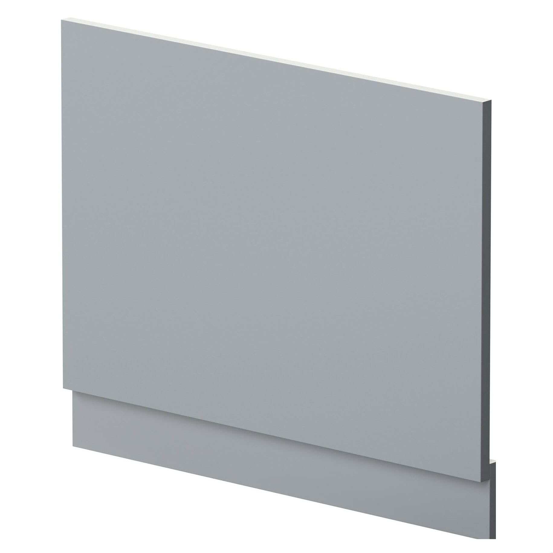B&Q -  700mm Straight Reversible Bath End Panel & PlinthSatin Grey