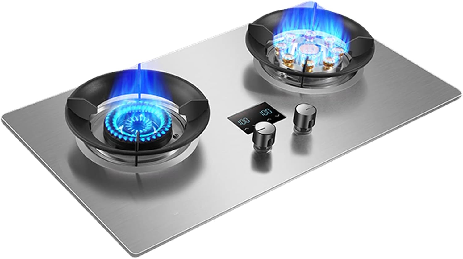 Estufa Gas Encimera 2 Quemadores Empotrable 73x41cm