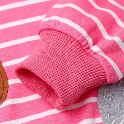 Toddler Girls Dog Sweatshirt Baby Crewneck Pullover Sweater Shirts Cotton Long Sleeve Tops Kids Winter Clothes 3T4