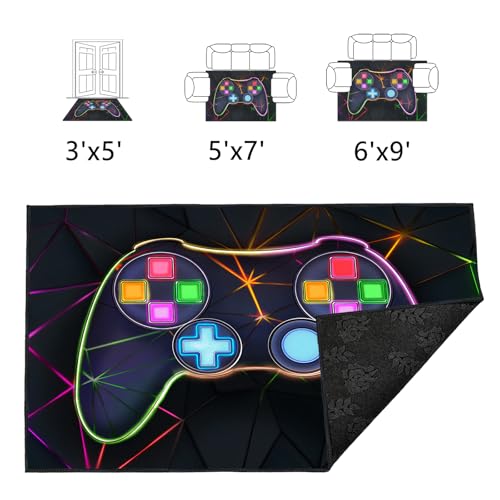Tapete Gamer para Habitación 3'x5' Antideslizante miniatura 5