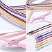 EOQIFJM Women Skinny Belts 6 Pack – PU Leather Thin Waist Belts for Dresses, Jeans, Pants with Buckle, Fashion Slim Leather Belt