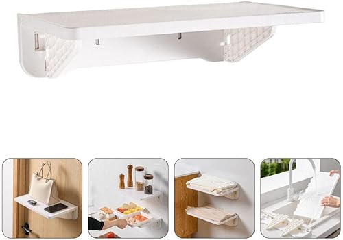 Miniatura 7 de Alipis Estante colgante de pared Estante de almacenamiento de baño Toallero de baño Pp Plástico Fácil Instalar