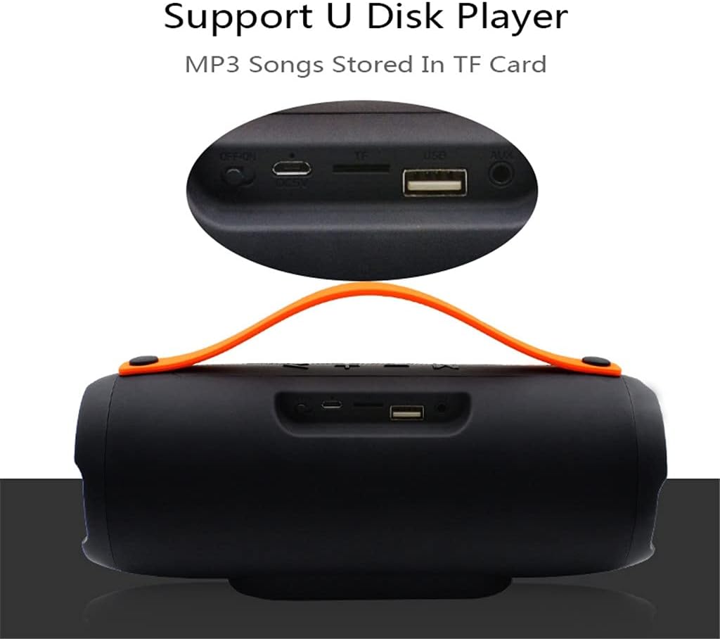 sound bars outdoor portable column wireless bluetooth speaker radio music stereo subwoofer waterproof color black