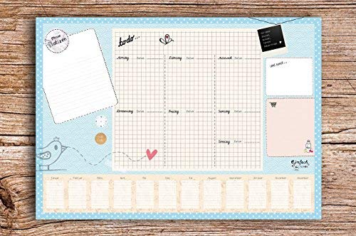 Schreibtischunterlage DIN A3 einfachSchön blau