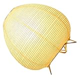Lampe de table d'appoint : son abat-jour en papier au design simple et élégant en fait une solution d'éclairage décorative idéale pour la maison, lampe de bureau rétro