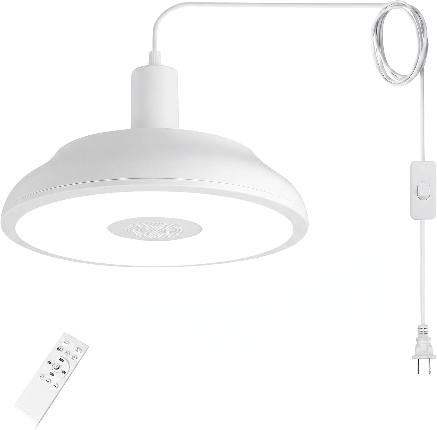 Upgraded Outdoor Plug-in Pendant Light with Bluetooth Speaker