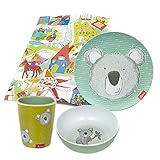 vajilla infantil melamina La vajilla infantil es la idea de regalo perfecta para bebés y madres para nacimiento, bautizo, primer cumpleaños y hace que disfrutes de la comida durante años