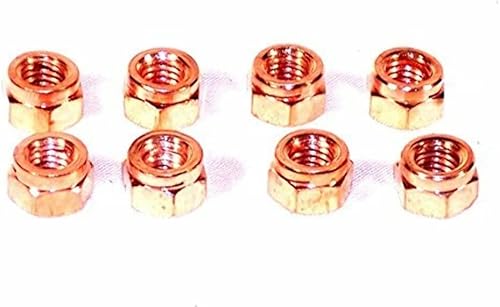 Empi 9525 Juego de tuercas de bloqueo de escape M8 X 1.25 para VW Bug Bus GHIA Baja