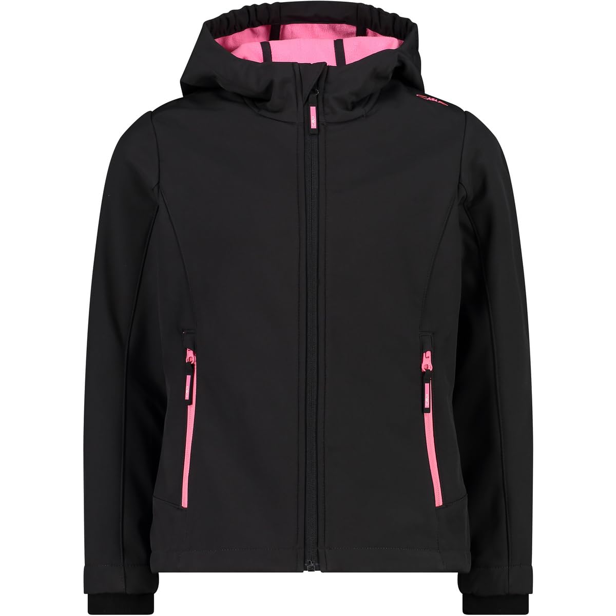 CMP Giacca Kid G Con Cappuccio Fisso Unisex - Bambini e ragazzi, Antracite-Pink Fluo, 98