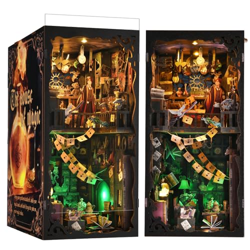 ETKVR Book Nook Kit DIY Booknook Modell für Erwachsene 3D Holz Puzzle