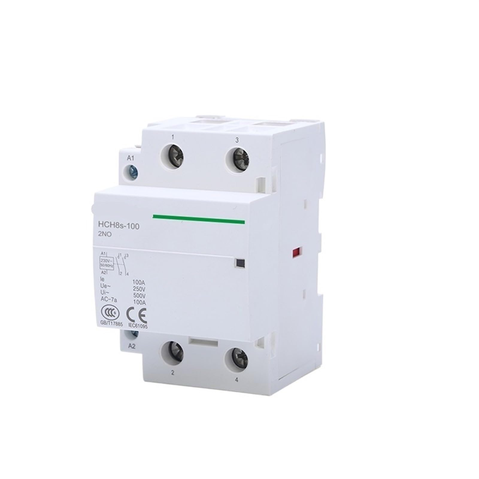 Contacteur monophasé HCH8s-100 2P 100A 2NO compact et robuste