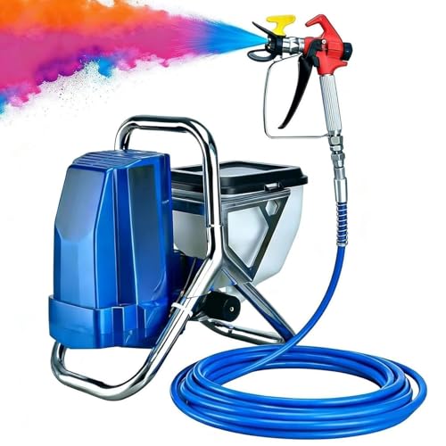 Pulverizador De Pintura Sin Aire Portátil De 1800W, Pistola Pulverizadora De Pared, Pulverizador De Pintura De 2 L/Min con Manguera De 5 M, Capacidad De 6,5L para Interiores Y Exteriores