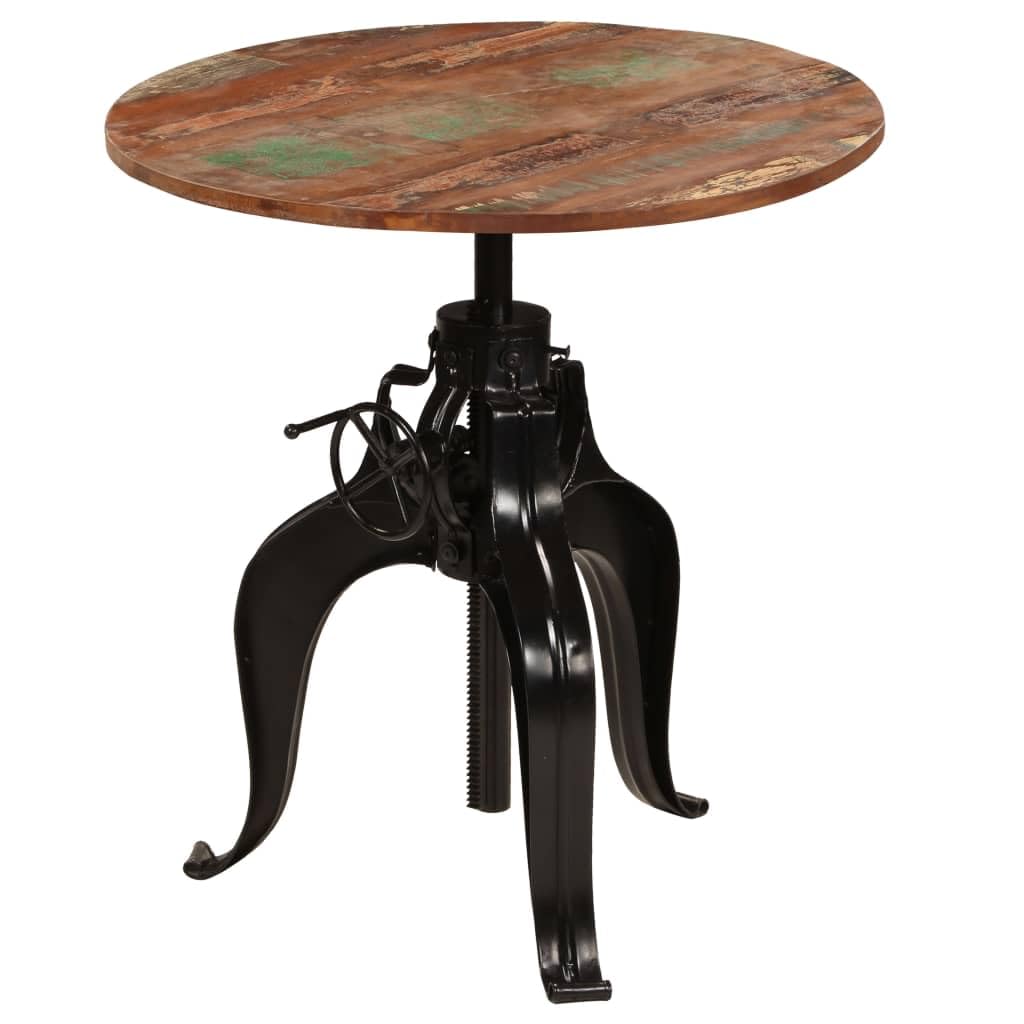 vidaXL Table de Bar Bois de récupération Massif 75x(76-110) cm