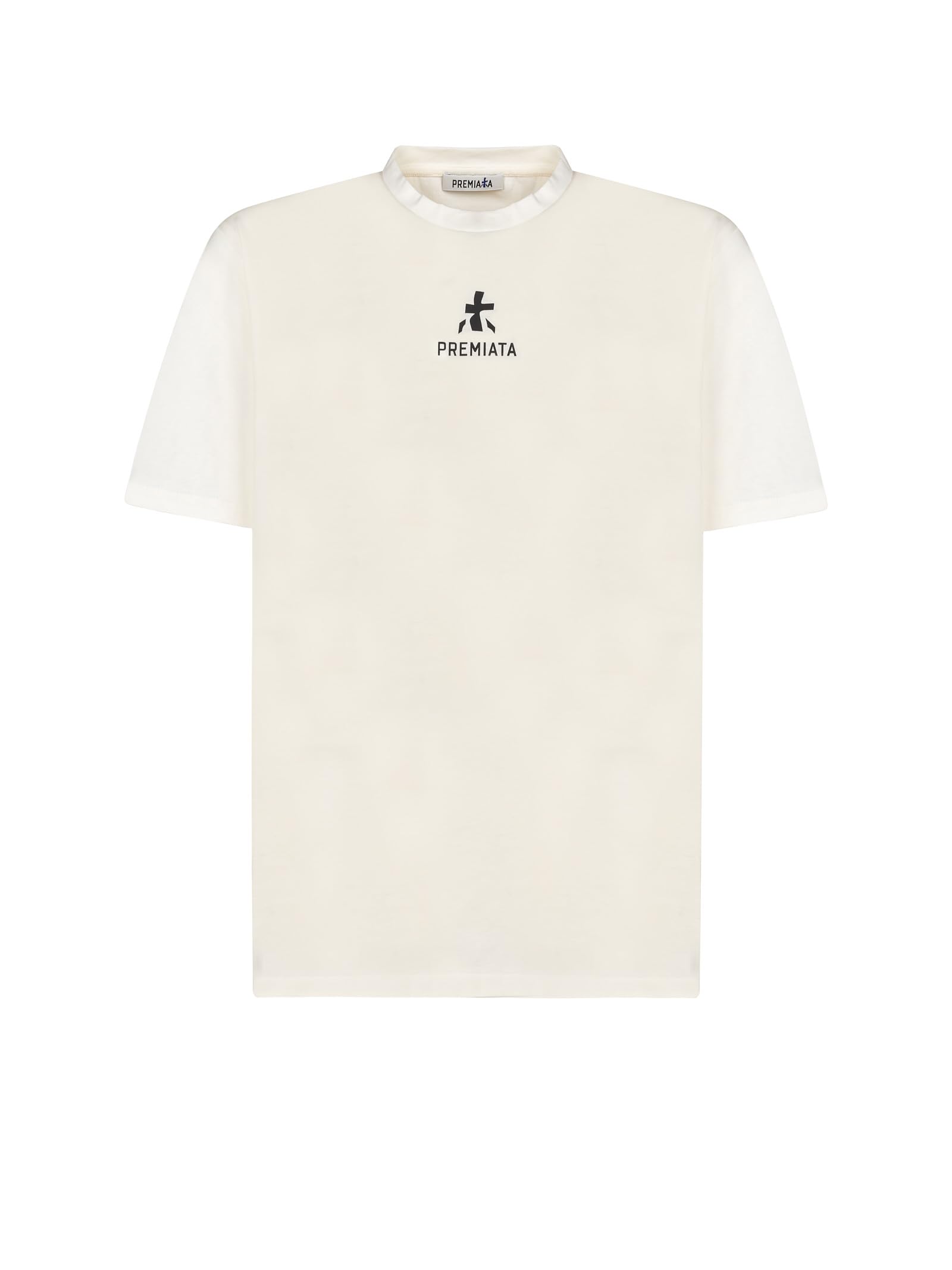 PREMIATA Camiseta con logo blanco