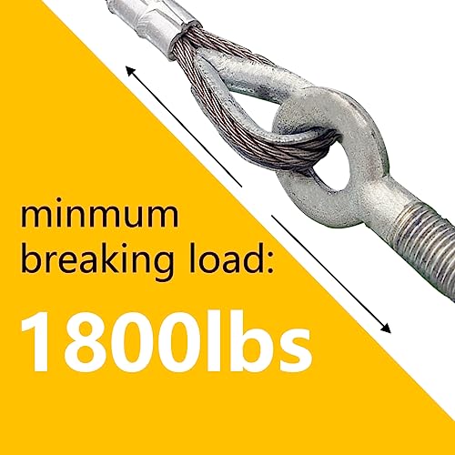 Rectoo 200Ft 1/8" Stainless Steel Cable, 7X7 Strands Stainless Steel Wire Rope Construction, Wire Rope Aircraft Cable For Deck Railing Stair Handrail Balusters Porch Fence #TOP4