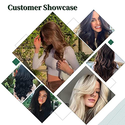 Fshine Capelli Veri Extension Tessitura 100g 40CM Matassa Capelli Veri Marrone Chiaro Alto Biondo Platino Extension Cucitura Capelli Veri Real Hair Extensions #8P60