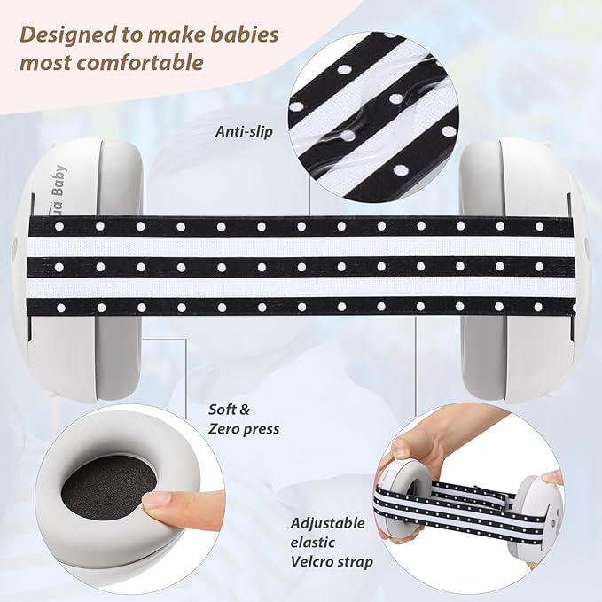 Image of Baby Ear Protection, Noise Cancelling Headphones for Babies and Toddlers Up to 36 Months