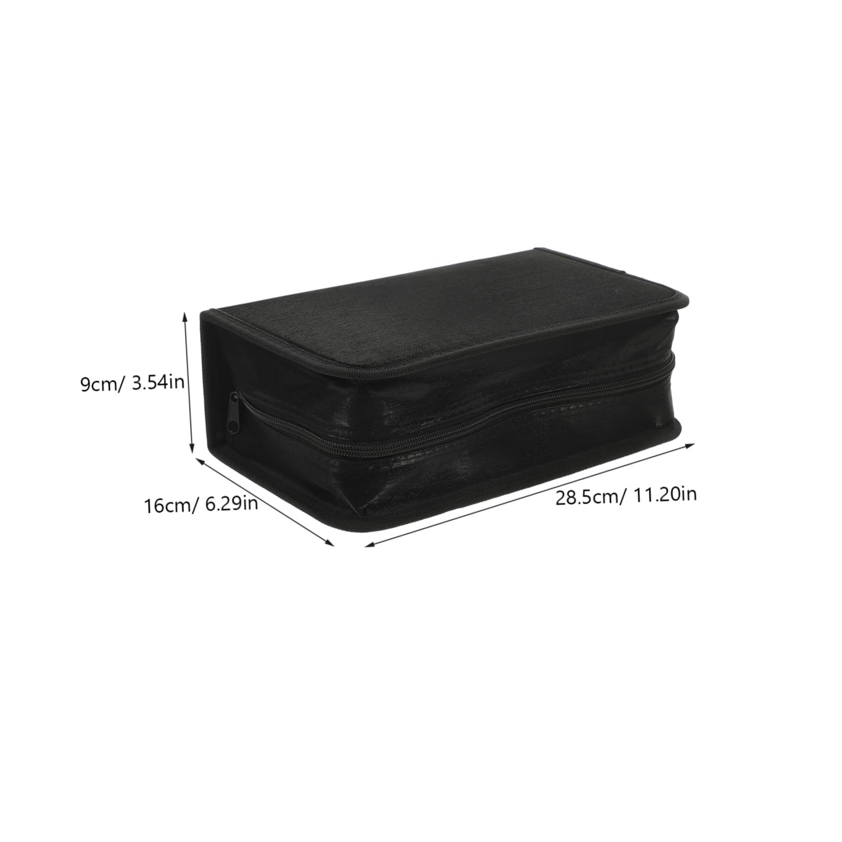 Mobestech 3pezzi Custodia Cd Nera Per Dischi Organizer Da Viaggio Compatto Protezione Dvd e Cd Da Graffi Custodia Leggera e Resistente Per Auto e Casa