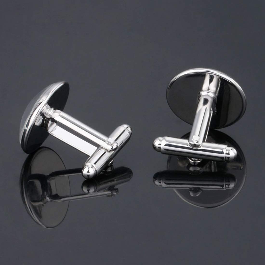 S Letter Statement Stainless Steel Cufflinks for Men and Boy's