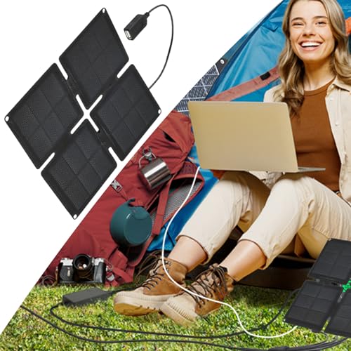 Panel solar portátil compacto y accesorios de camping multifuncionales para teléfonos 7