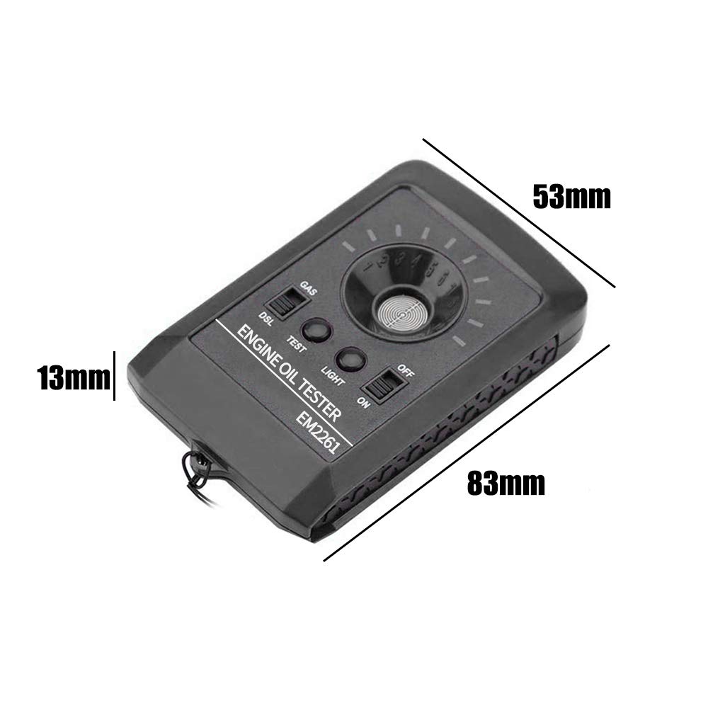 Analyseur de Fluide Moteur Moteur Détecteur de qualité D'huile 12V Testeur Numérique LED Détecteur de qualité de qualité de la qualité de l'huile de Moteur Analyseur de Fluide