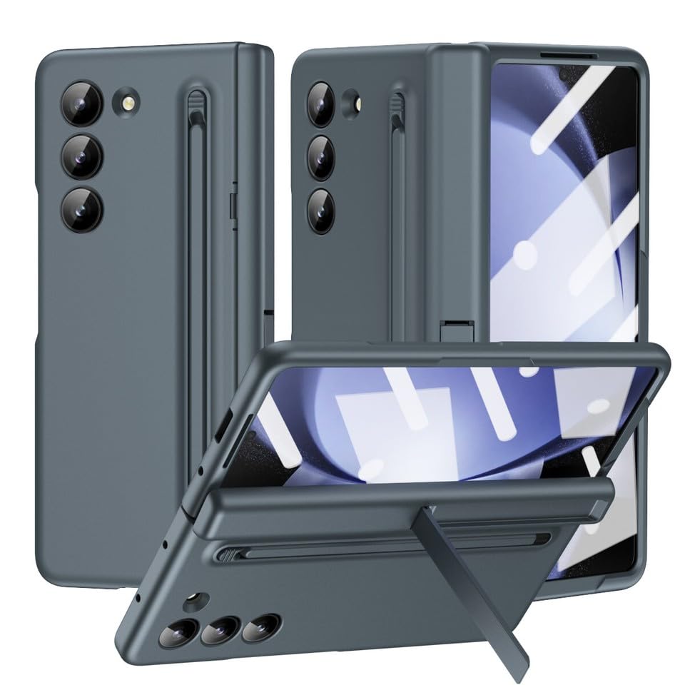 Étui Samsung Galaxy Z Fold 6 rigide vert avec verre de protection écran haute résistance