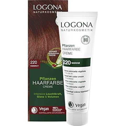 Logona Herbal Hair Color Cream, 220 Wine red Cover
