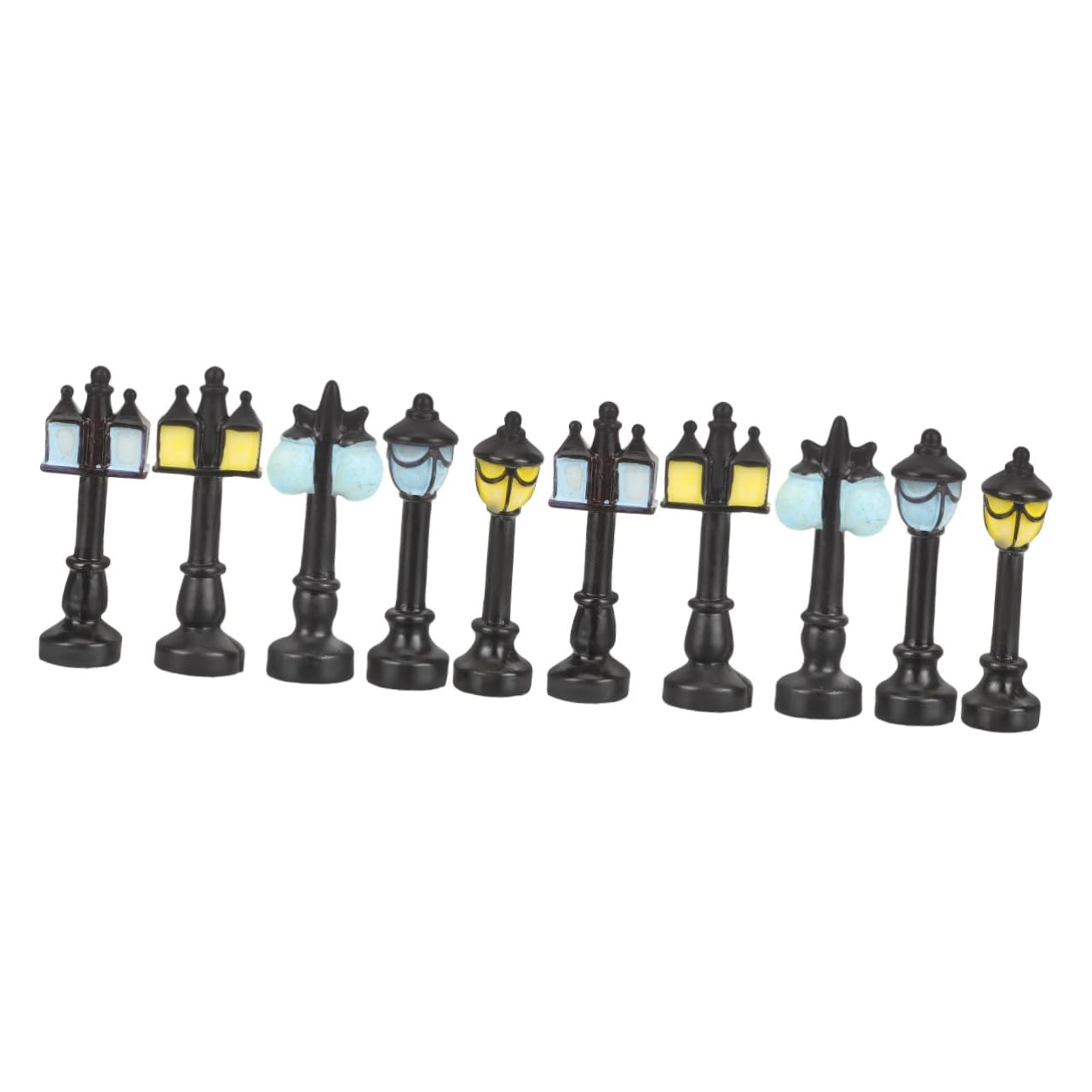 UKCOCO 2 Sets Street Light Lamp Decorative for DIY Micro Landscape and Miniature Home Decor