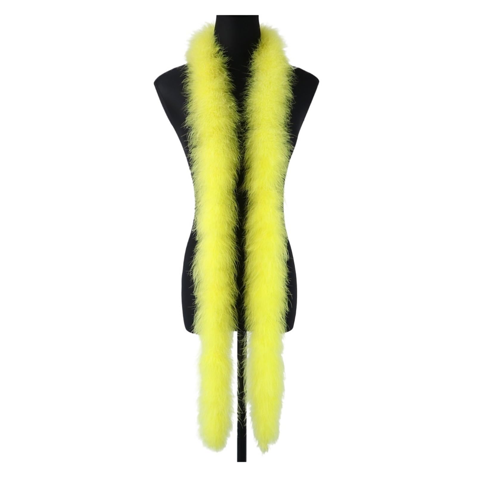 Esponjosa boa plumas de pavo marabú para transformar un vestido sencillo 8