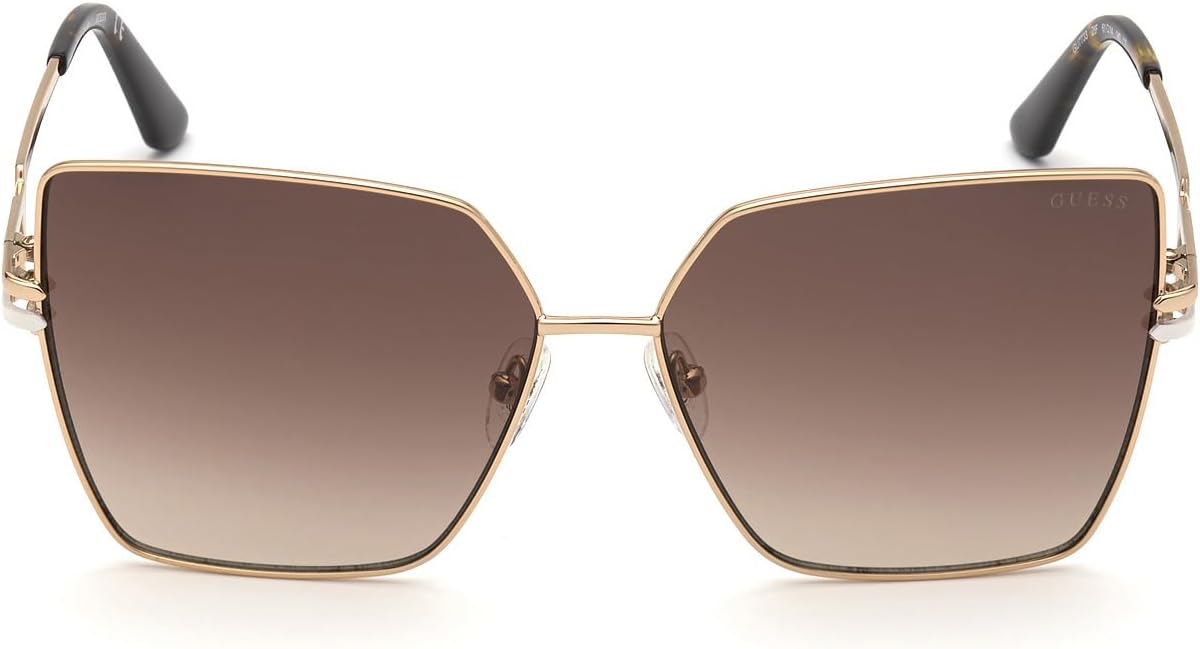 GUESS GU7733 ROSE GOLD/BROWN SHADED 61/14/140 women Sunglasses