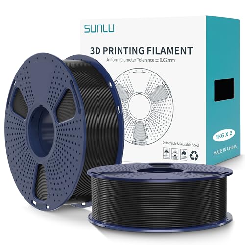 SUNLU PLA+2.0 3D Printer Filament 2KG, Tougher and Stronger PLA Plus Filament...
