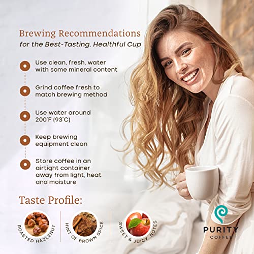 Purity Coffee Protect Highest Antioxidant Light-Medium Roast - Usda Certified Organic Specialty Grade Arabica Whole Bean Coffee - Third Party Tested For Mold, Mycotoxins, Pesticides - 12 Oz Bag #TOP4