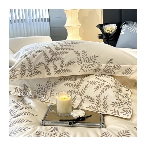 Housse de couette en coton avec fermeture éclair pour lit Queen - 7