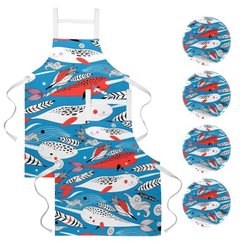 Tablier de cuisine pour pâtisserie et nettoyage de la maison au design créatif