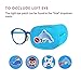 Astropic 4Pcs Eye Patches for Kids | Boys Eye Patch for Glasses | Medical Eye Patch for Children with Lazy Eye (Left Eye Coverage, Blue)