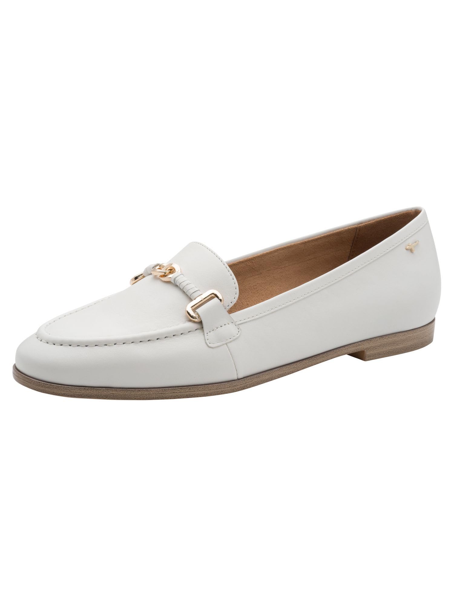 Tamaris Women's loafer flat leather white 3.5 UK