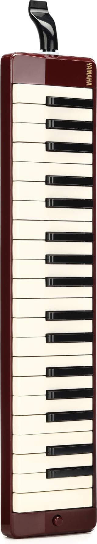YAMAHA P-37D Pianica 37 keys, 3 Octaves, from f to f3, weight: 790g, incl. mouthpiece, extension pipe set and carrying case, dark red, 52.0 cm*6.0 cm*18.0 cm